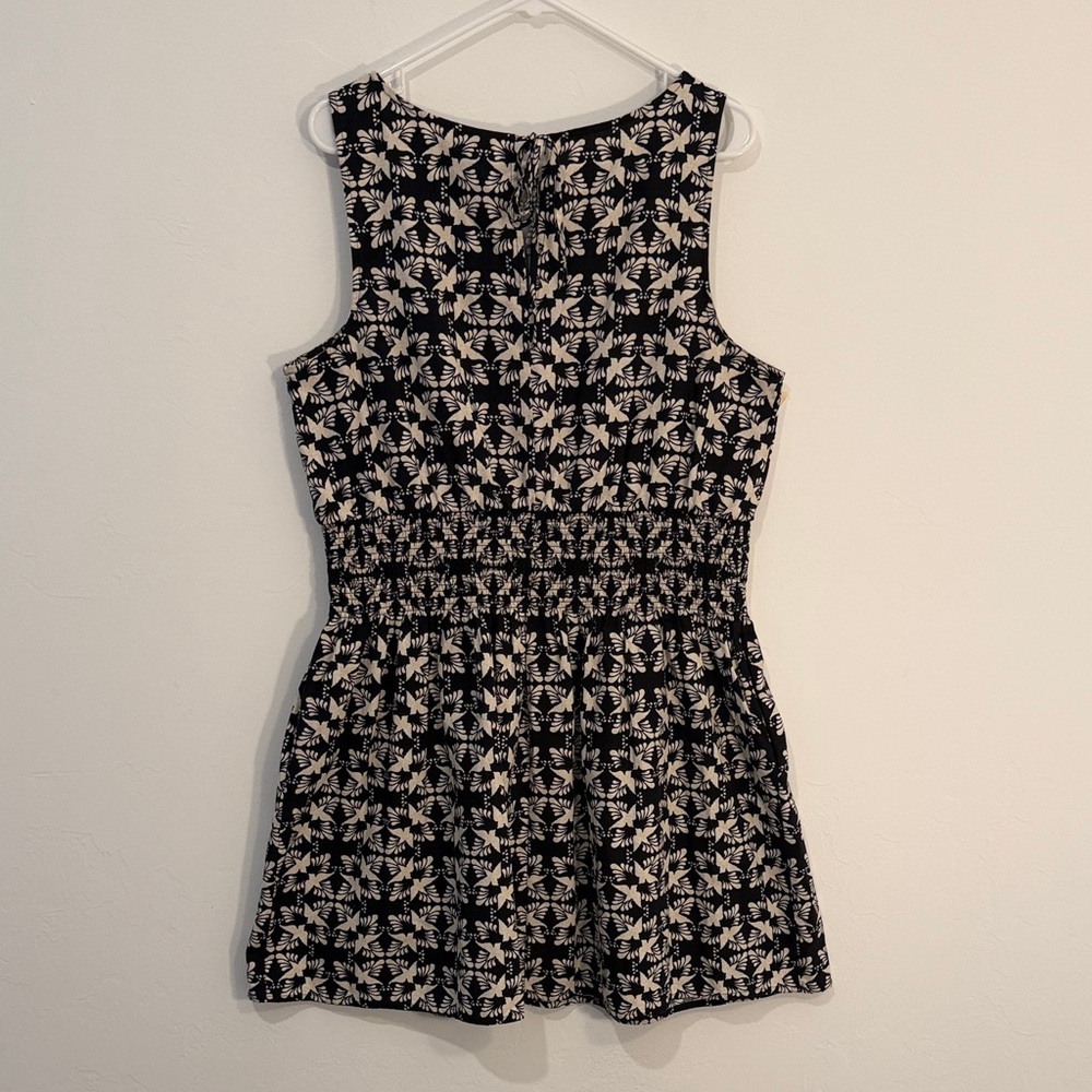 Universal Thread Black/cream bird pattern boat ne… - image 6